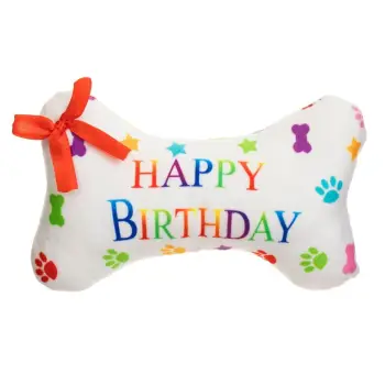 Kockë lodër për qen "Happy Birthday" me tingull 17x10x5cm
