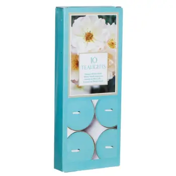 Qirinj aromatikë me myshk të bardhë, ngjyrë blu Ø4x1.5cm - 10 copë