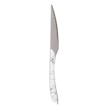 Thikë Metalike Me Dizajn Mermeri 23 Cm