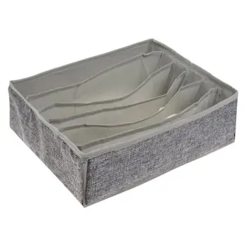 Organizues sirtarësh gri me 6 vende për sutjena 30x30x10.5cm