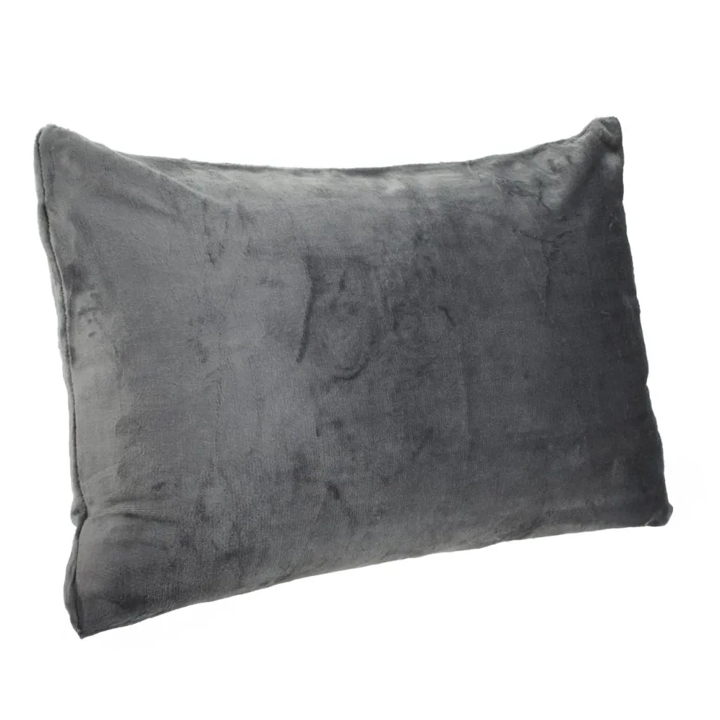 Këllëf jastëku velvet gri 50x70cm - 1