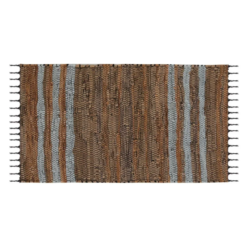 Tapet lëkure, ngjyrë gri, kafe 90x45cm - 1