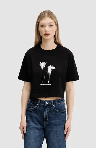 klj regular cropped flower tee - 3