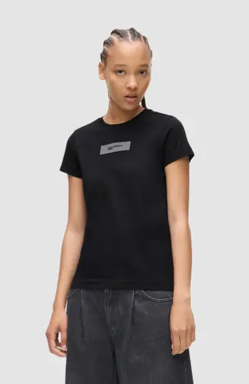 klj slim reflective logo tee