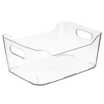 Shportë plastike transparente me doreza 2.5lt