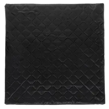 Këllëf jastëku dekorative dimërore prej kadifeje të zezë me model diamanti 45x43cm