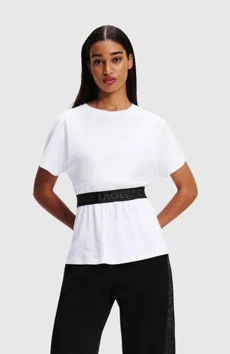glitter logo tape t-shirt - 3
