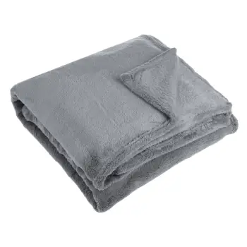 Batanije për divan me pellush - Dekorim dimëror ngjyrë gri 160x130 cm