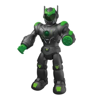 Lodër robot me bateri në ngyrë të zezë dhe jeshile 40 cm