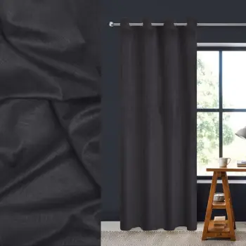Perde në ngjyrë të zezë 140x260 cm