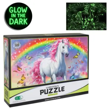 Puzzle që shkelqen në errësirë -500 pjesë