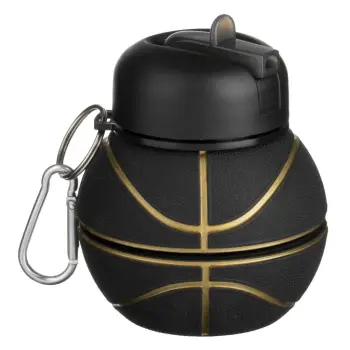 Shishe uji silikoni në formë topi basketbolli 550ml