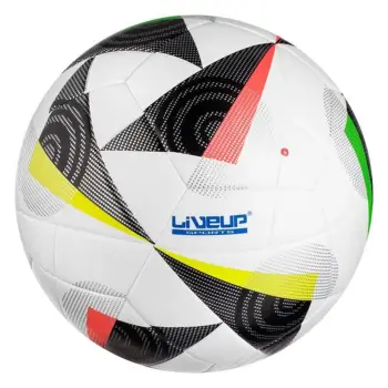 Top futbolli i bardhë me dizajne shumëngjyrëshe Euro nr. 5