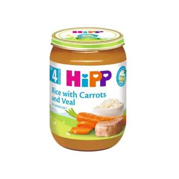 HIPP ORIZ ME KARROTA DHE MISH 190gr