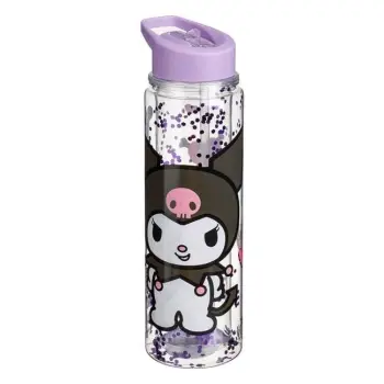 Shishe uji për fëmijë transparent me kapak lejla me dizajn Kuromi me xixa 500ml