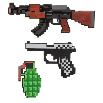 Set lojërash me armë shkume me dizajn Minecraft - 3 copë