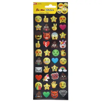 Stickera me emoji të ndryshme - 42 copë