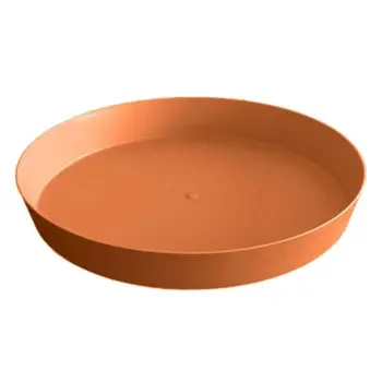 Pjatë për vazo lulesh plastike portokalli 22cm