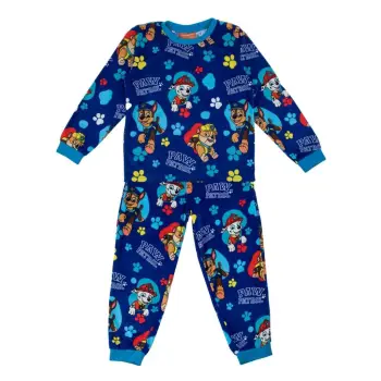Pizhama dimërore për fëmijë, velvet blu me dizajn Paw Patrol, 6 vjeç