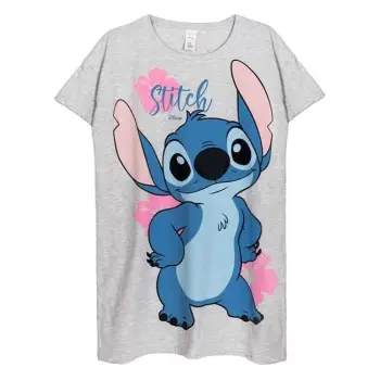 Bluzë nate për femra gri me dizajn Stitch - One Size