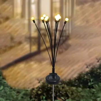 Fener diellor I zi me 10 tela, led i bardhë 73cm