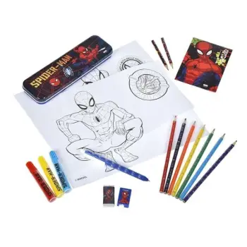 Set shkolle dizajn me Spiderman me 25 aksesorë