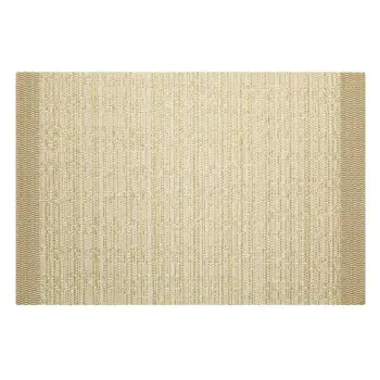 Runner për pjata për Krishtlindje PVC bezhë me detaje gold 45x30cm