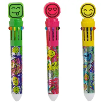 Stilolaps me 10 ngjyra dizajn me happy face emoji (3 Dizajne)