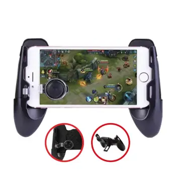 Gamepad portativ - joystick &amp; mbajtëse telefoni 2 në 1 e zezë 15 cm I-JMB