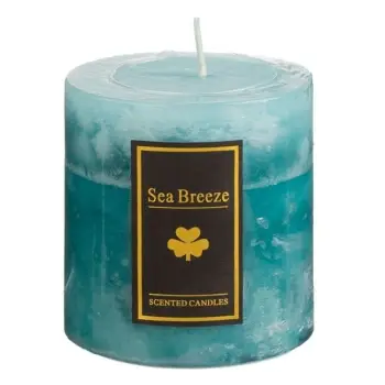 Qiri aromatik ngjyrë jeshile ombre me aromë fllad deti "Sea Breeze" Ø6.5x7.2cm