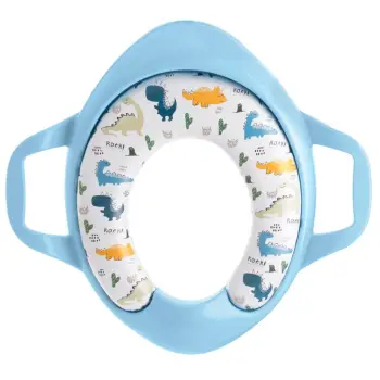 Ulëse tualeti për fëmijë me sfungjer blu me dizajn Dinosaur - 29x27cm - Honey Baby
