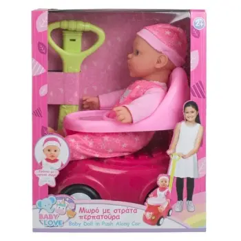 Karrocë bebesh me karrocë - Walker Pink 30 cm