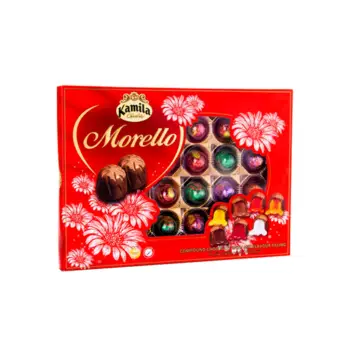 Bonbonjera e kuqe Morello 130gr
