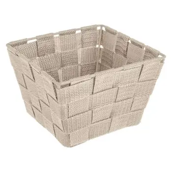 Shportë organizimi e thurur ngjyrë bezhë, 15x15x10 cm