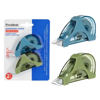 Set korrektor shirit, ngjyrë blu jeshile 8mx5mm - 2 copë