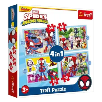 Puzzle me Spiderman 4 në 1 - Trefl
