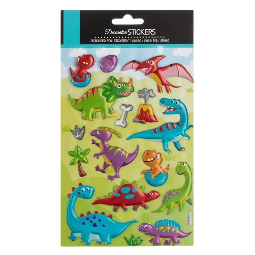 Stickers 3D me Dinosaur - 16 copë - 1