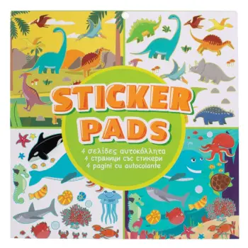 Stickers me dizajn kafshë dhe Dinosaur