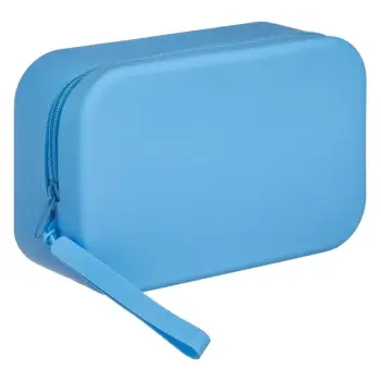 Kuletë silikoni drejtkëndëndore me dorezë, ngjyrë blu 20x7x13cm