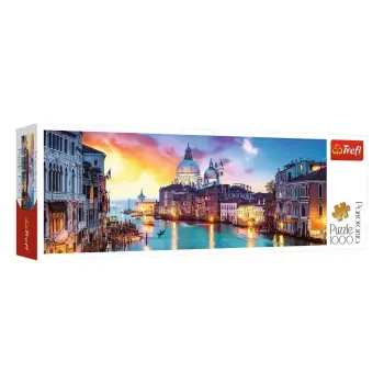 Puzzle me panoramën e kanalit të Venedikut (1000 copë) - Trefl