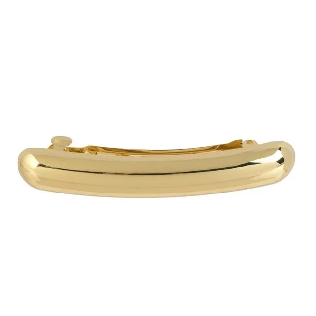 Kapëse flokësh Barrete ngjyrë gold 7.5 cm - 1