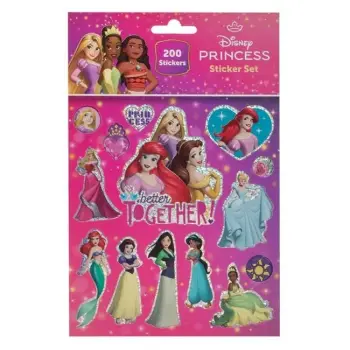 Set me sticker me Princeshat e Disney 200 copë - 4 fletë