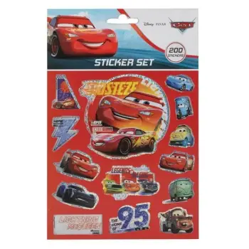 Set me sticker me makina 200 copë - 4 fletë