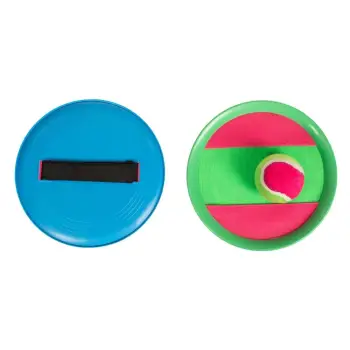 Lojë Sportive "Catch Ball" me disk jeshile &amp; blu - 2 copë