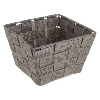 Shportë organizimi metalike e thurur, ngjyrë gri 15x15x10cm