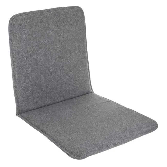 Jastëk për karrige me mbështetëse gri e hapur 86x43cm - 1
