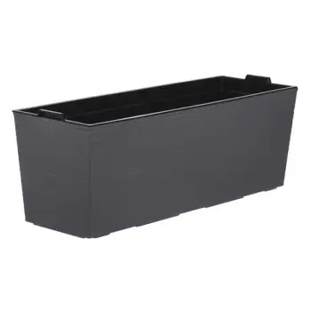Vazo plastike e ulët gri me kovë të brendshme 55x18x19cm - 16.5L