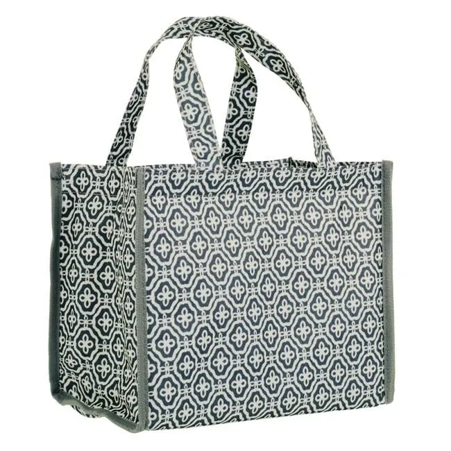 Çantë ushqimi termike e bardhë me modele gri 29x13x23cm - 10L - 1