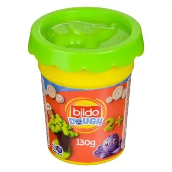 Plastelinë jeshile "Bildo DOH" me dizajn kafshësh në kapak 130g