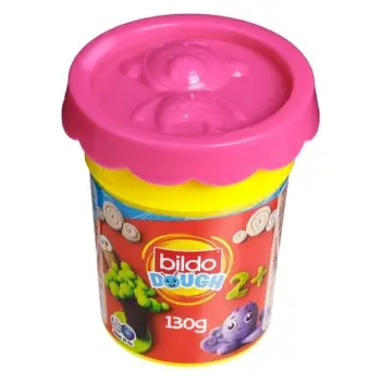 Plastelinë rozë "Bildo DOH" me dizajn kafshësh në kapak 130g